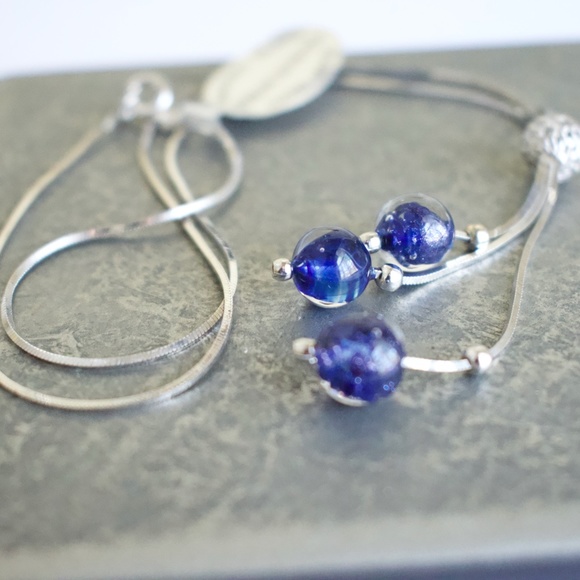 Murano Jewelry - Sterling Silver Murano Glass Necklace